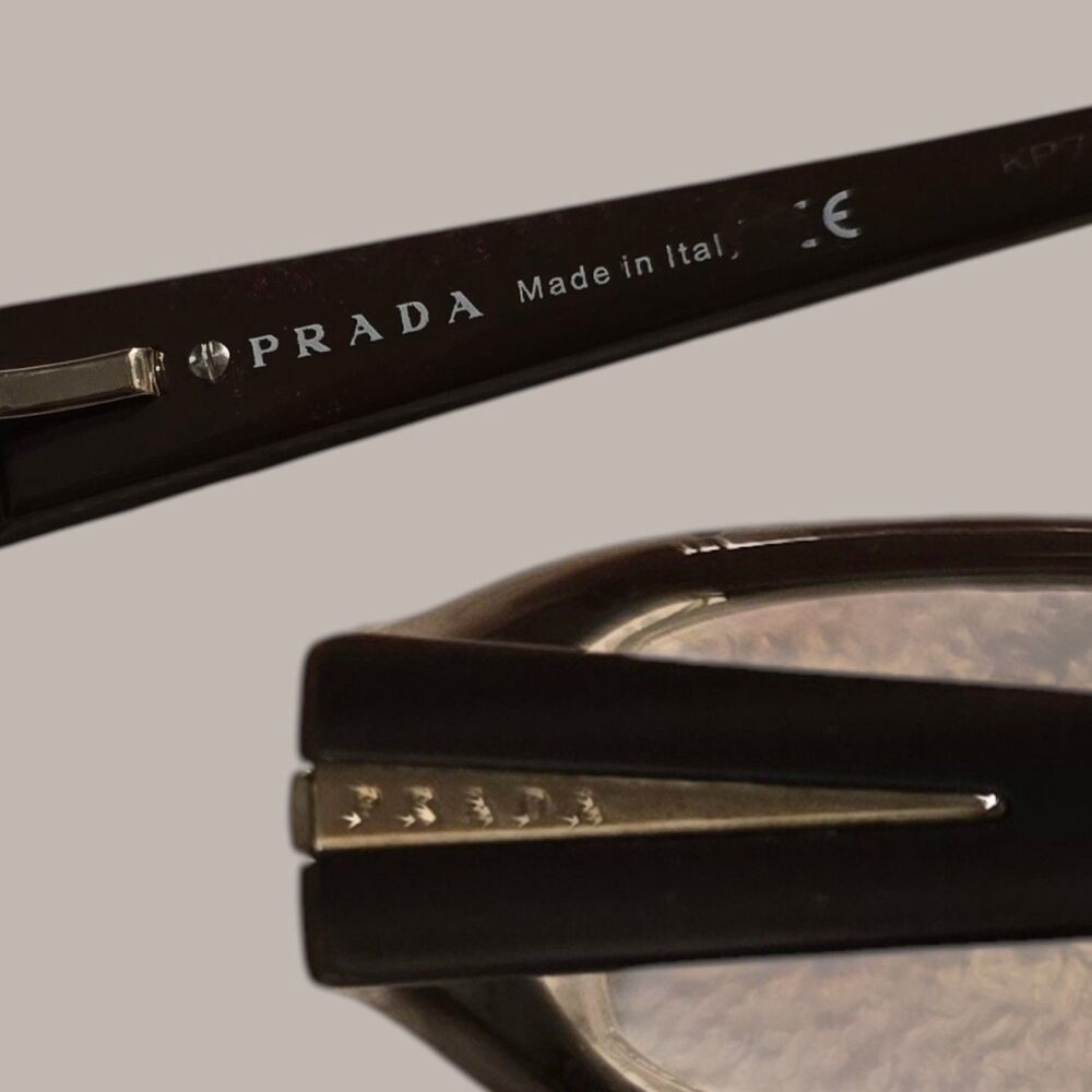 Prada VPR 13N Burgundy Rectangular Designer Glasses 52-19 Frames - Picture 3 of 5